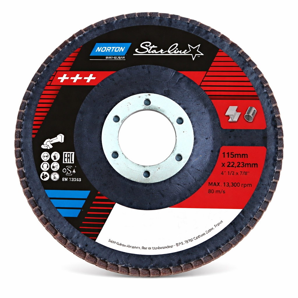NORTON Starline 115mm 36 Kum Flap Disk (Kopya)